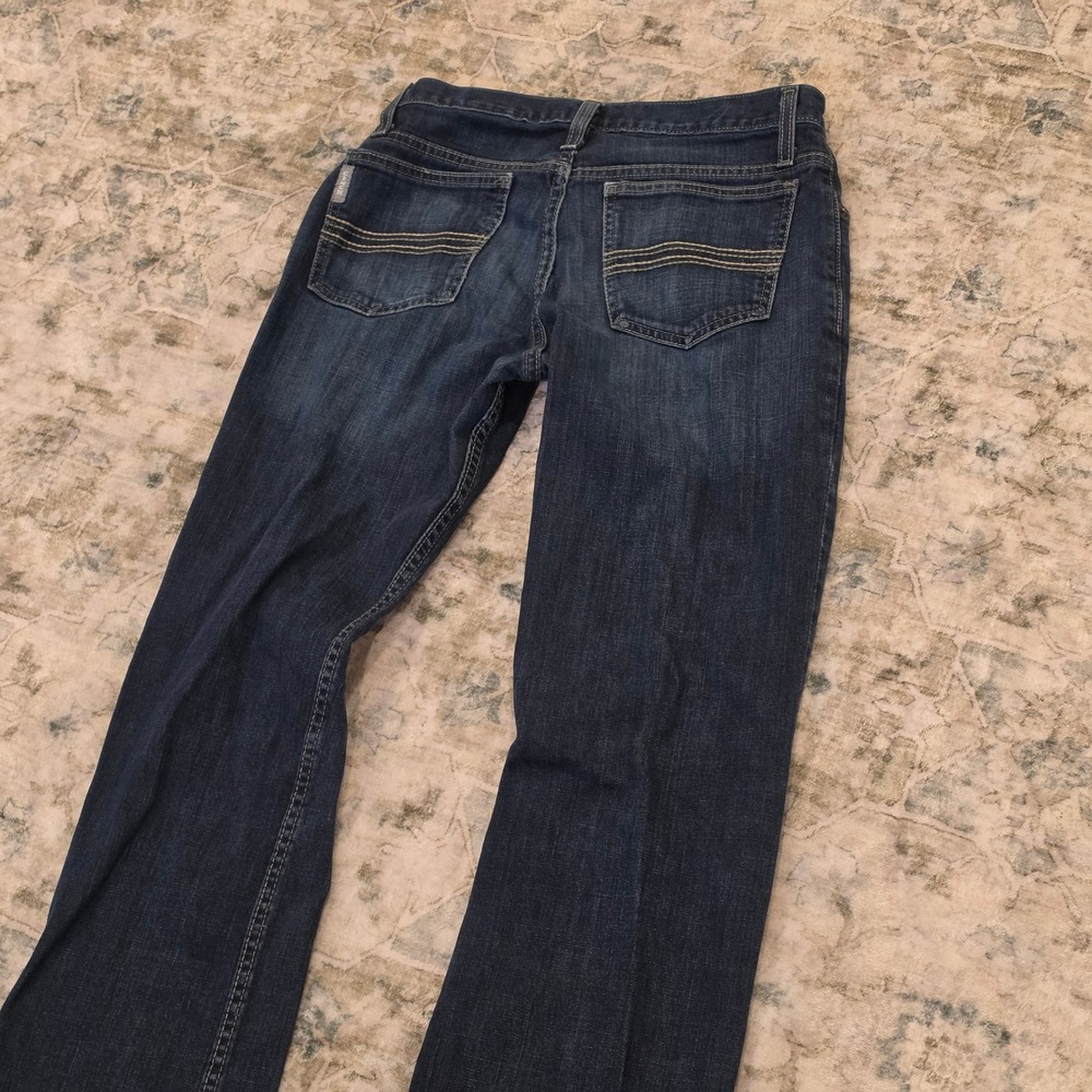 Cinch Mens Dark Wash Straight Leg Denim Jeans MB98034007 Blue 28x32